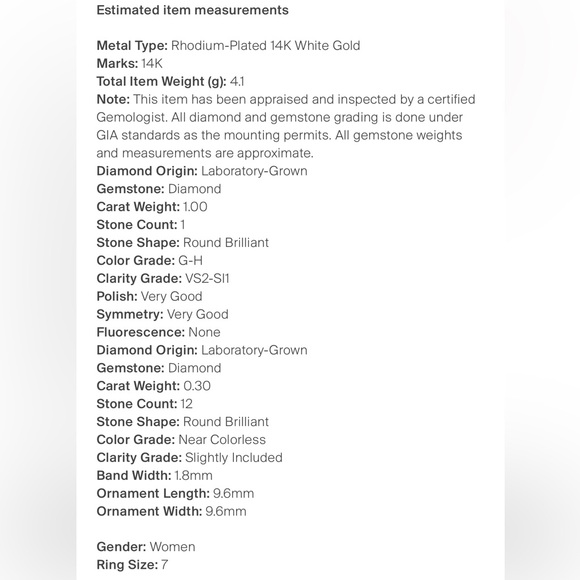 Diamond Ring in 14k White Gold - Picture 6 of 6